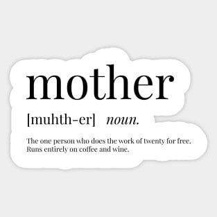 Mother Definition Sticker